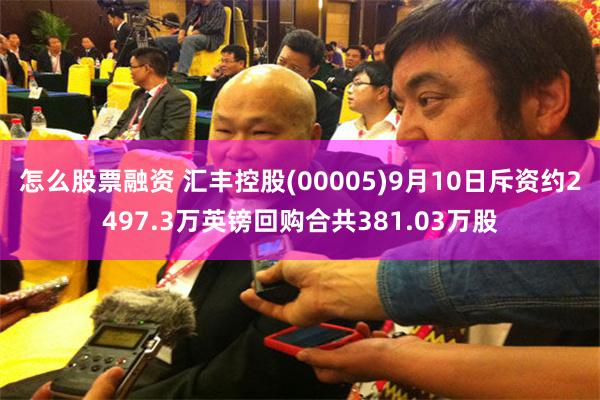 怎么股票融资 汇丰控股(00005)9月10日斥资约2497.3万英镑回购合共381.03万股