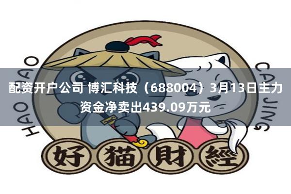 配资开户公司 博汇科技（688004）3月13日主力资金净卖出439.09万元