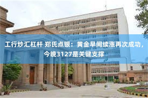 工行炒汇杠杆 郑氏点银：黄金早间续涨再次成功，今晚3127是关键支撑