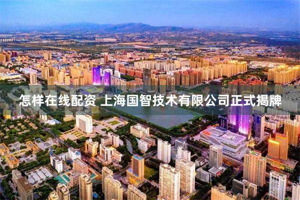 怎样在线配资 上海国智技术有限公司正式揭牌
